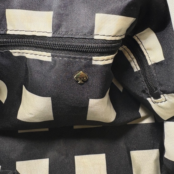 Kate Spade New York Waverly St. Drew Satchel 12x18" Black bag w/ White/Pink - Picture 10 of 14